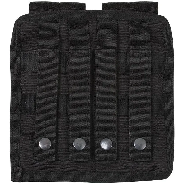 Black - Tactical MOLLE Dual Universal Rifle Mag Pouch