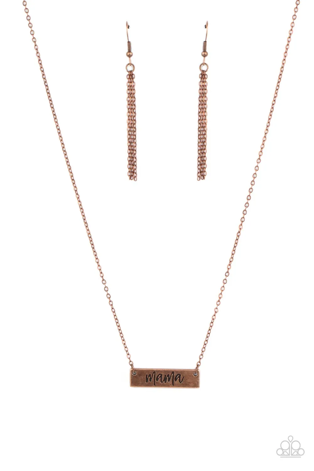 Blessed Mama - Copper Necklace - Paparazzi Accessories