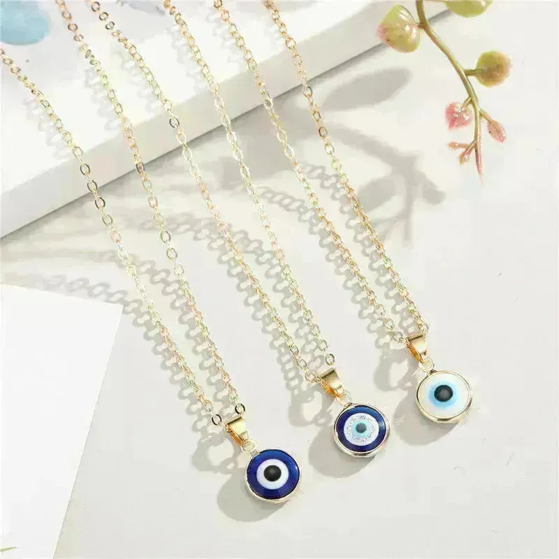 Blue eye pendant Alloy necklace chain Fashion Accessories