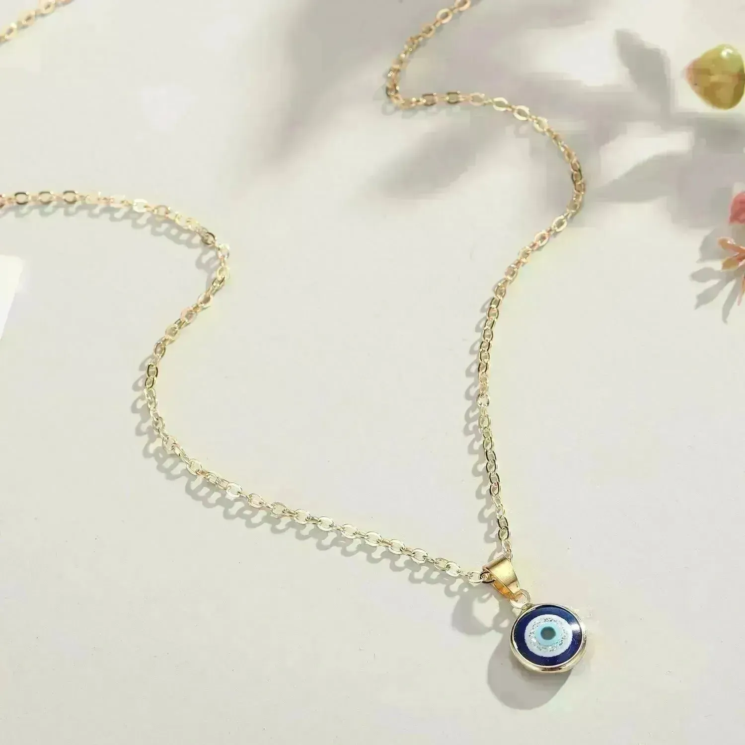 Blue eye pendant Alloy necklace chain Fashion Accessories
