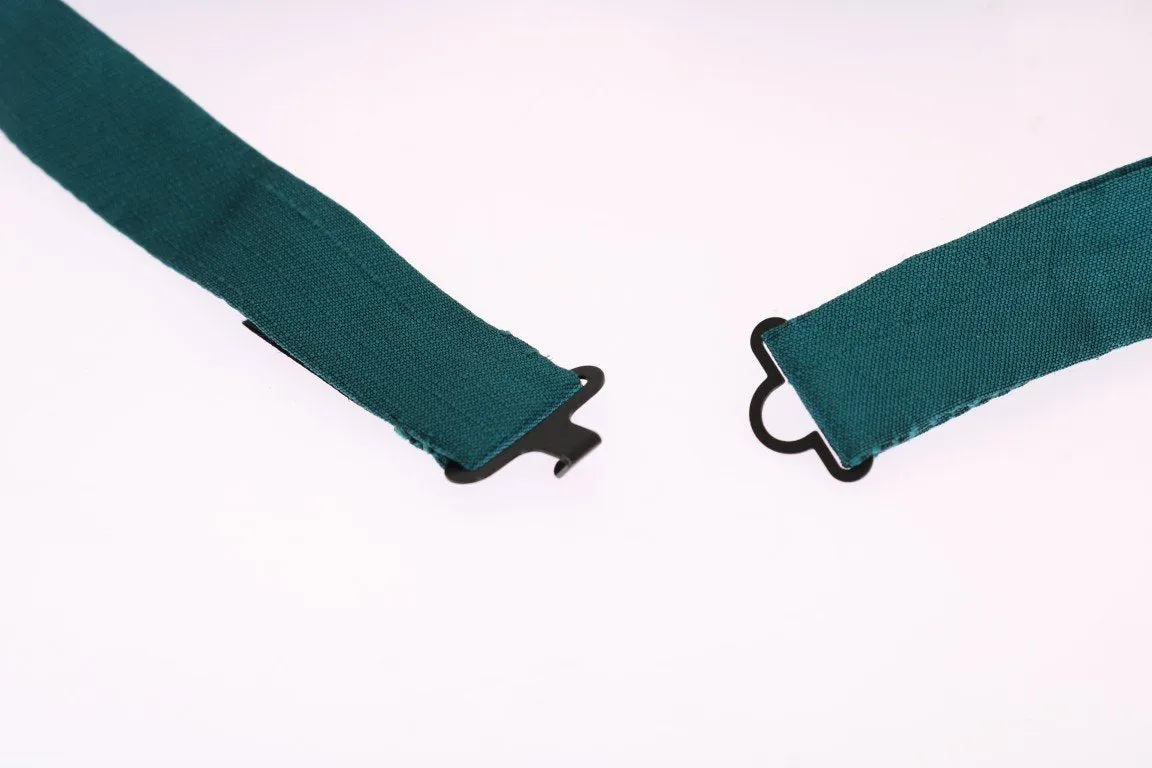 Blue Solid Silk Bowtie