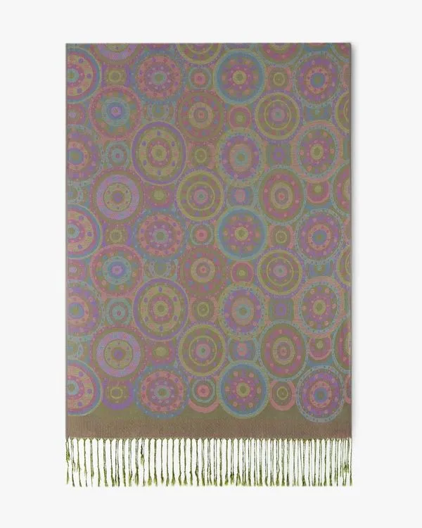 Bohemian Mandala Pashmina - Olive