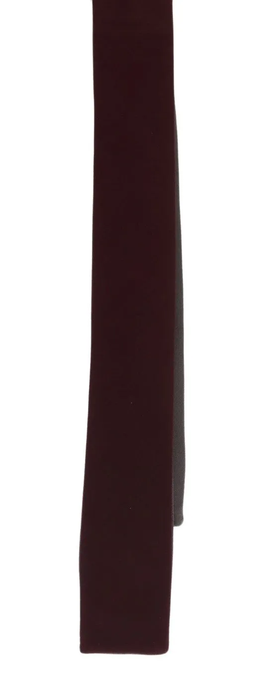 Bordeaux Silk Slim Tie