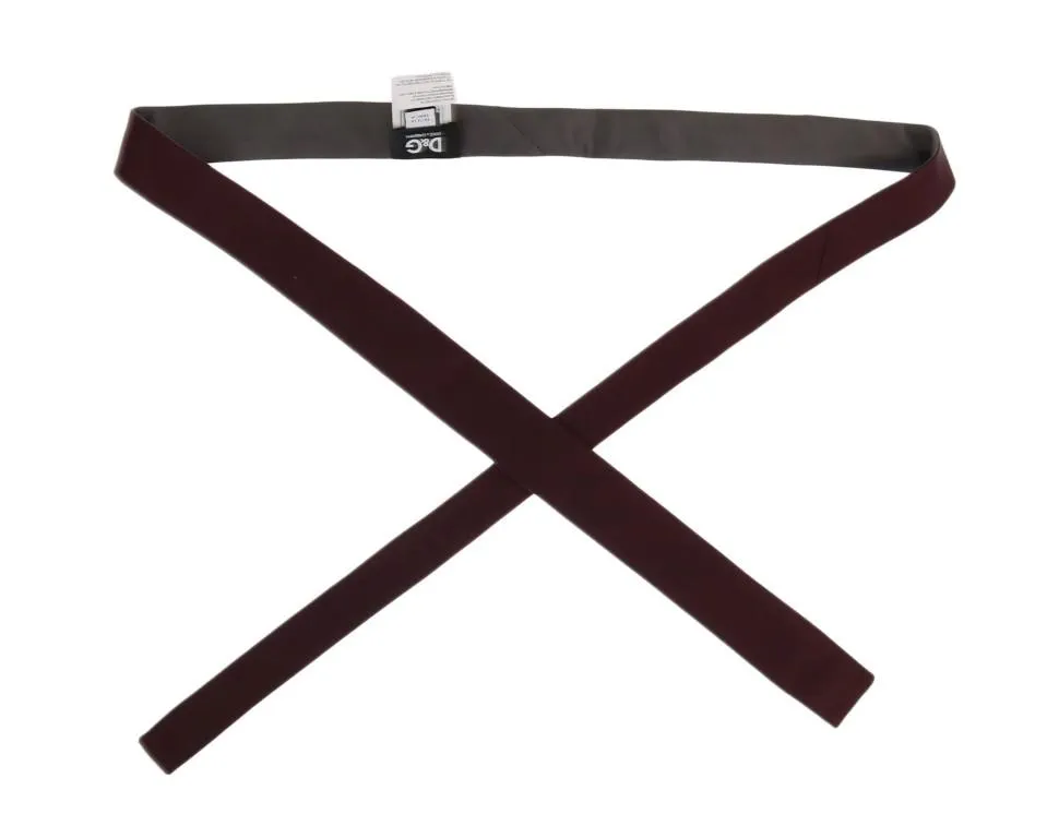 Bordeaux Silk Slim Tie