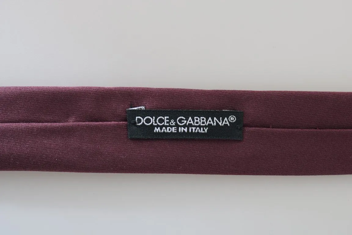 Bordeaux Silk Solid Slim Tie