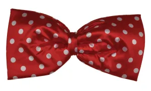 Bow Tie Jumbo Polkadot Red  Costume Accessories