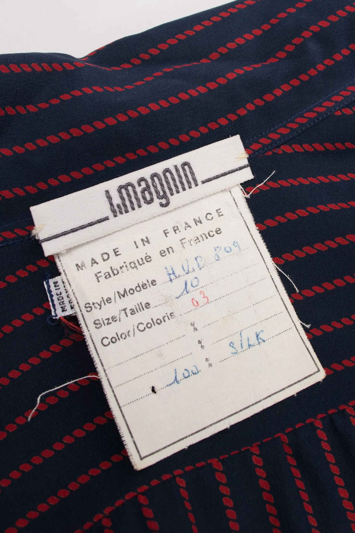 Braid Striped Silk Shirt