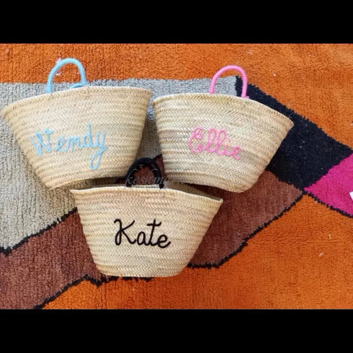 bridal shower bags , custom beach bag , party , straw tote , embroidered bags , WEDDING , GUEST GIFT , customized straw bag