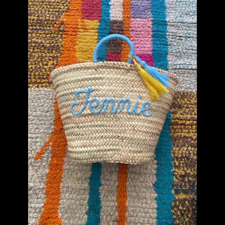 bridal shower bags , custom beach bag , party , straw tote , embroidered bags , WEDDING , GUEST GIFT , customized straw bag