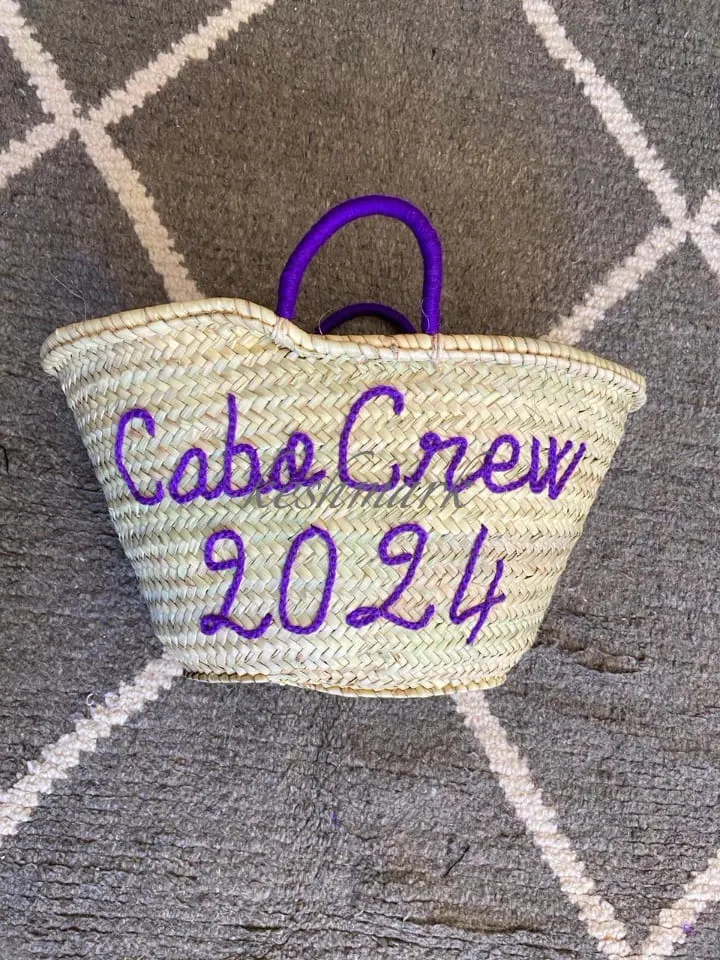 bridal shower bags , custom beach bag , party , straw tote , embroidered bags , WEDDING , GUEST GIFT , customized straw bag