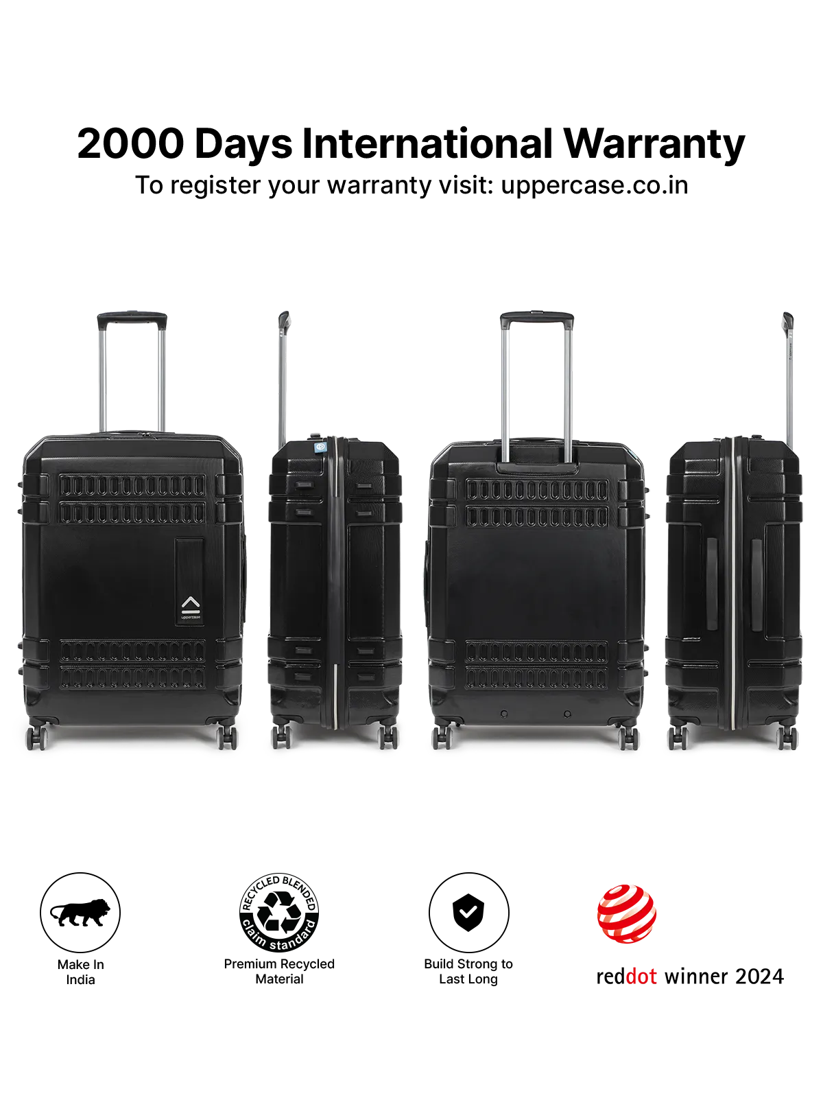 Bullet Black Set of 3 (S M L) Trolley