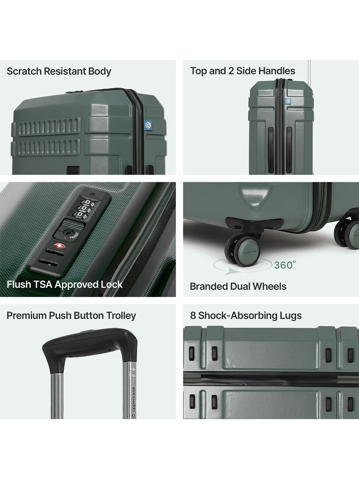 Bullet Green Large Trolley