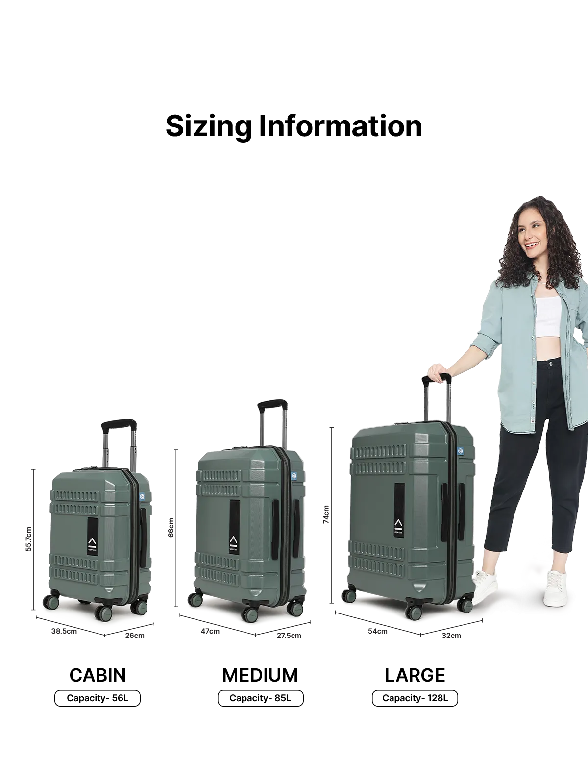 Bullet Green Large Trolley