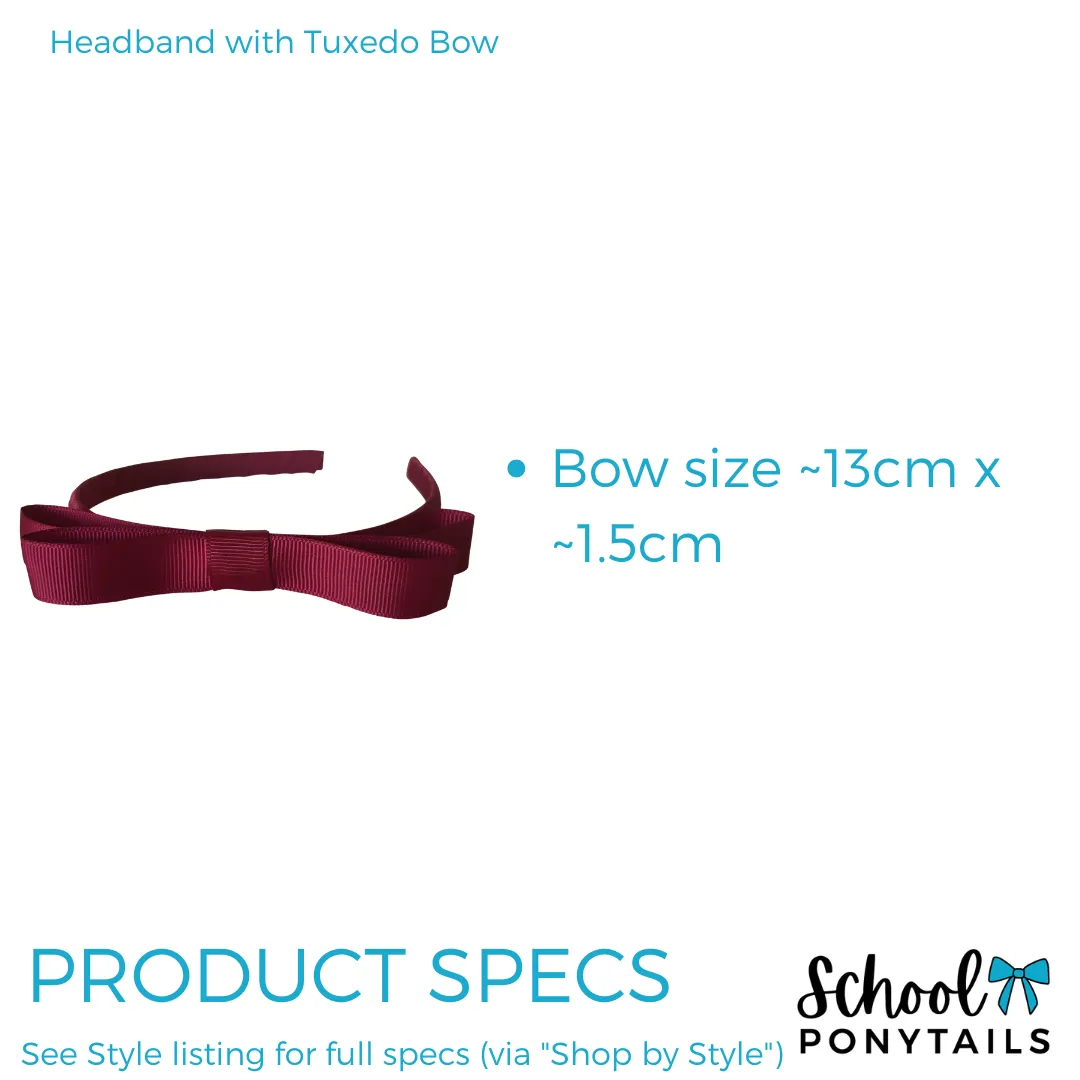 Burgundy & White Hair Accessories