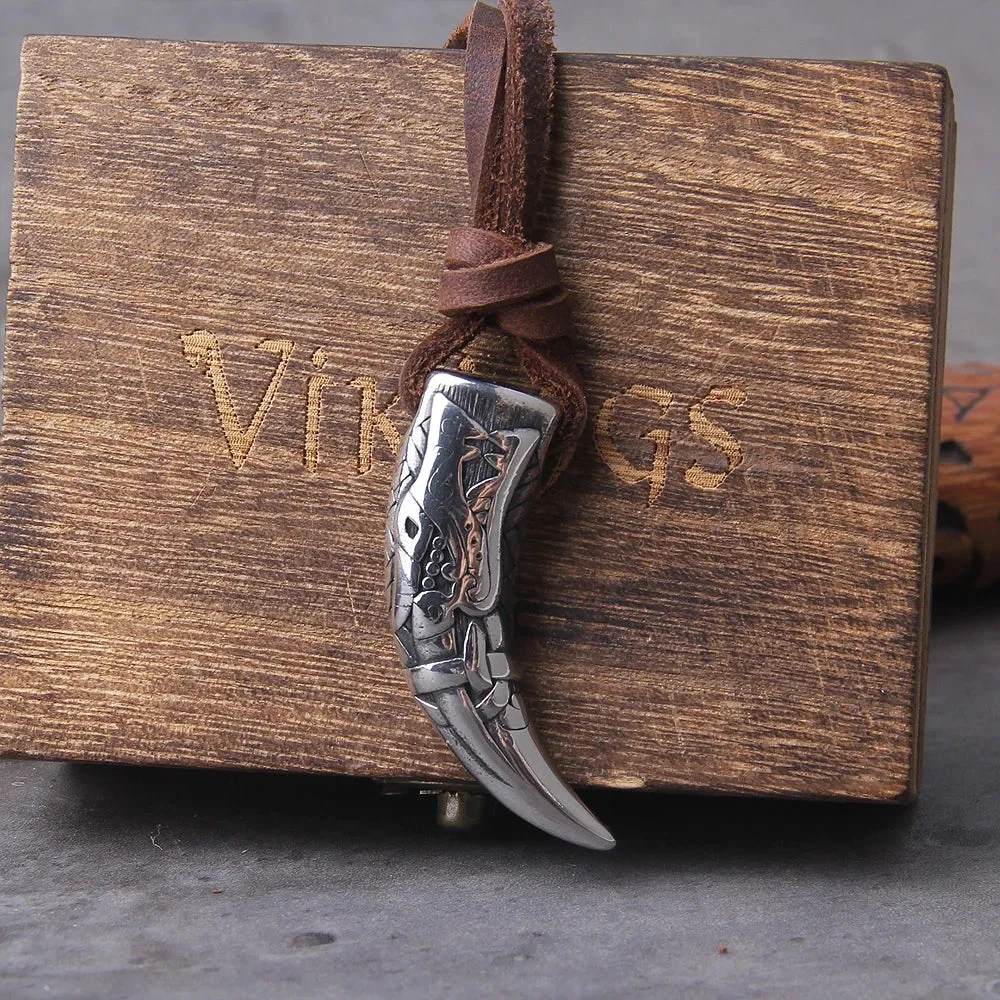 Carved Claw Necklace