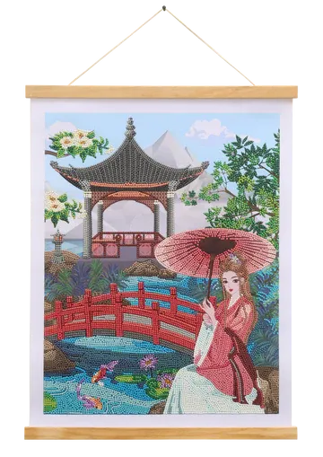 CAS-05L: Crystal Art 35x45cm Scroll Kit - Pavilion