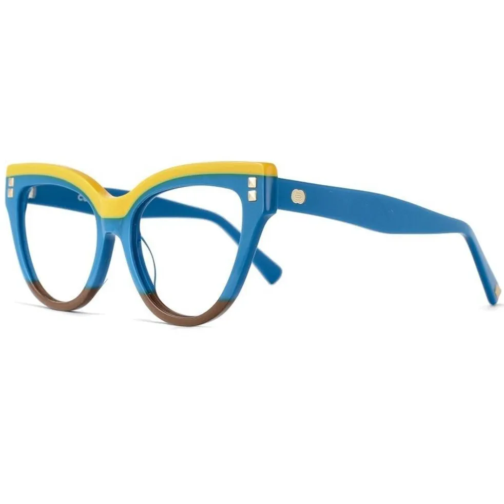 Celeste Oversized Two-Color Stitching Glasses Frame