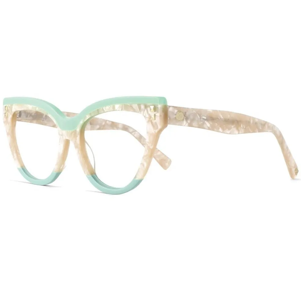 Celeste Oversized Two-Color Stitching Glasses Frame