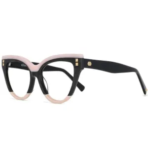 Celeste Oversized Two-Color Stitching Glasses Frame