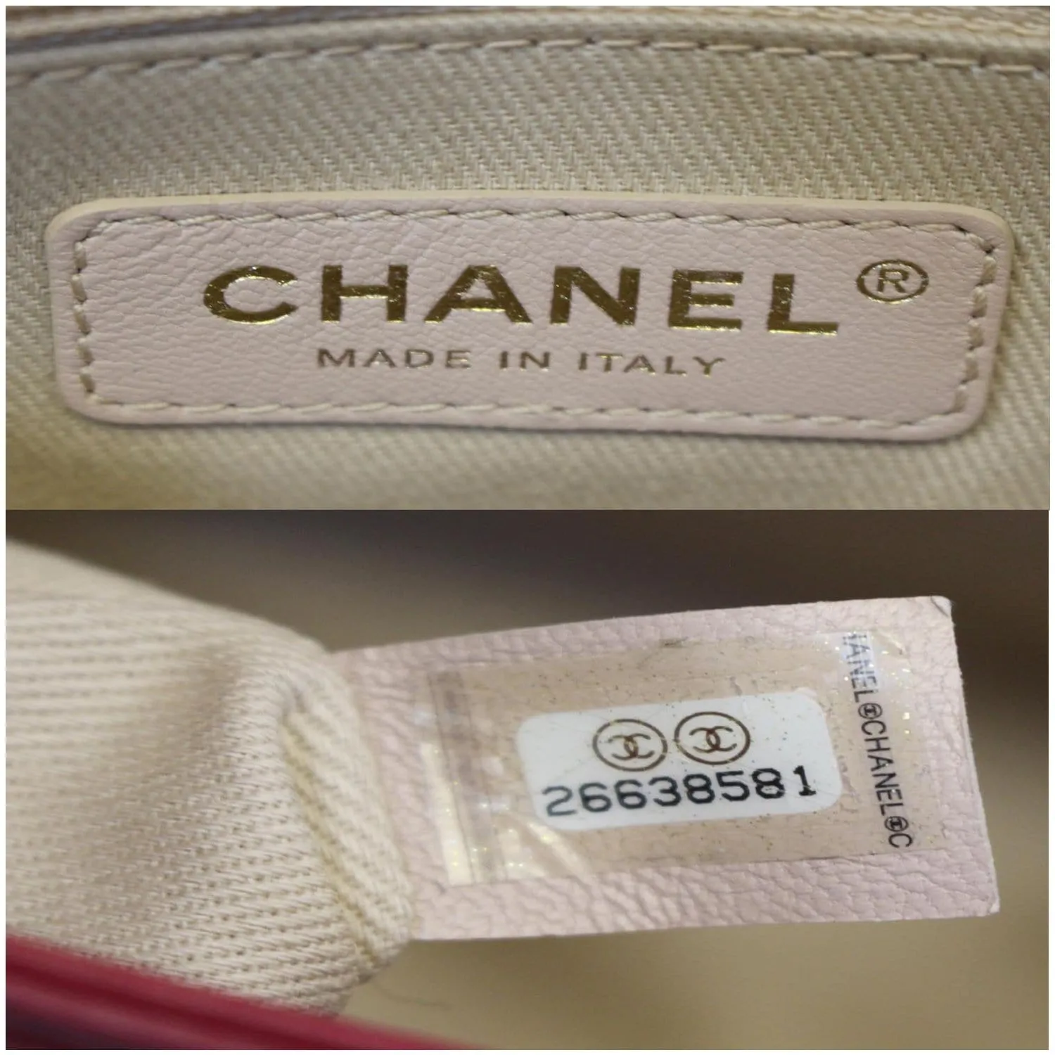 CHANEL Chevron Envelope Flap Lambskin Leather Shoulder Bag Red