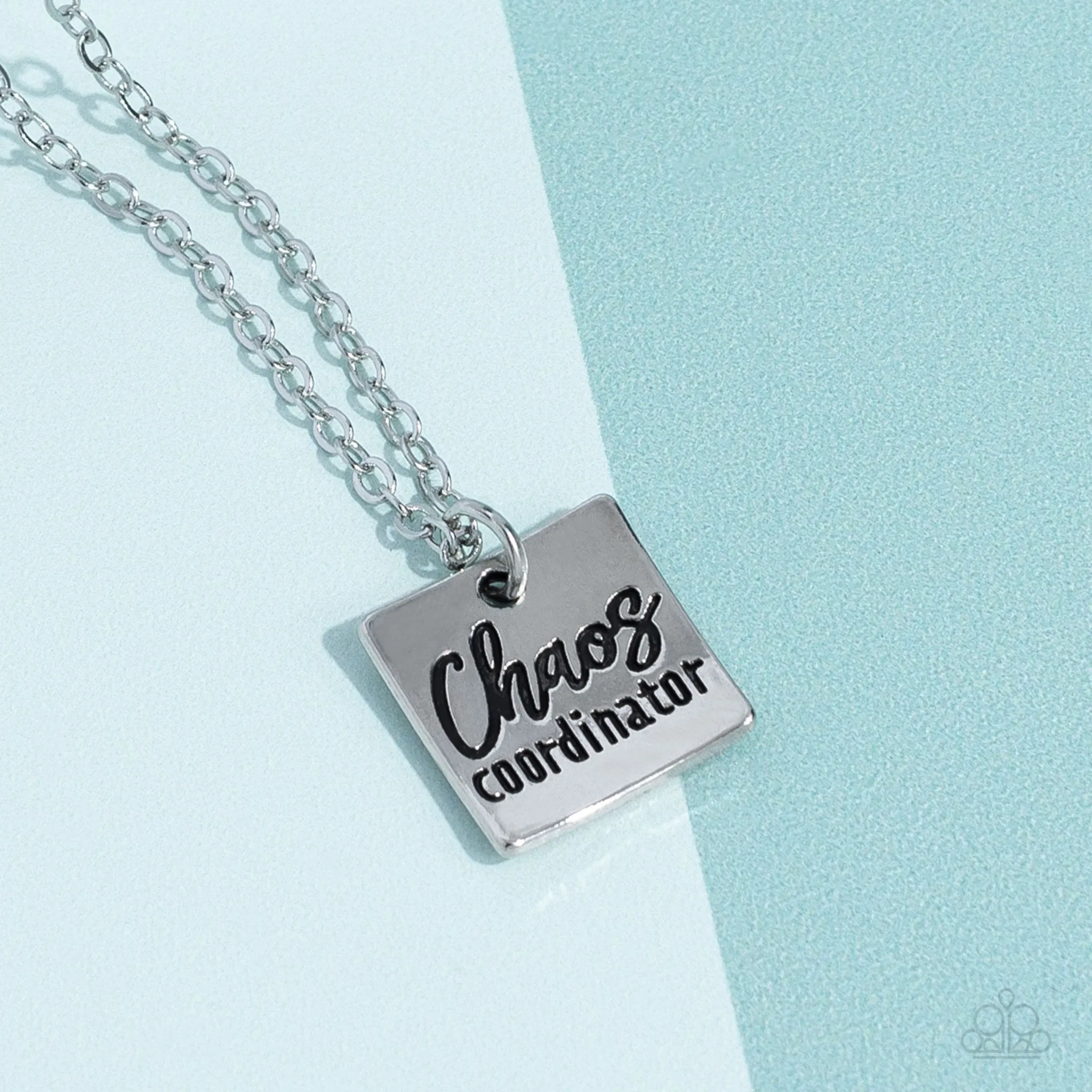 Chaos Coordinator - Silver Necklace - Paparazzi Accessories