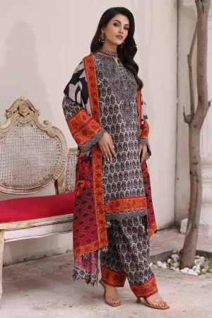 Charizma Combination Embroidered Linen Shawl Collection/14