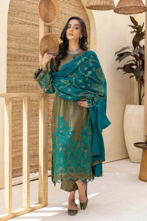Charizma Khaddar/Embroidered Pashmina Shawl/Limited Edition