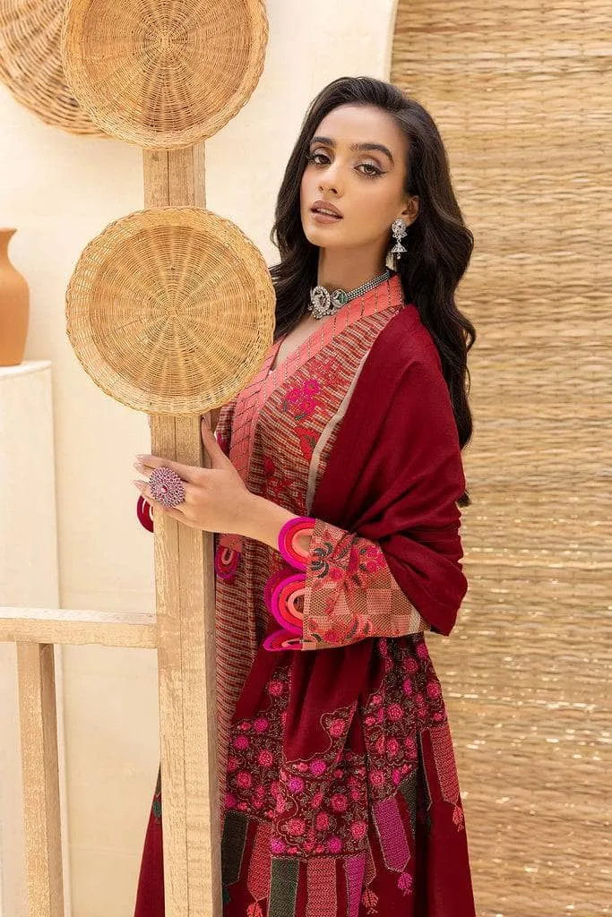 Charizma Khaddar/Embroidered Pashmina Shawl/Limited Edition