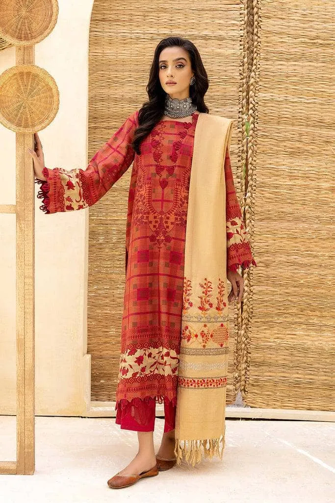 Charizma Khaddar/Embroidered Pashmina Shawl/Limited Edition