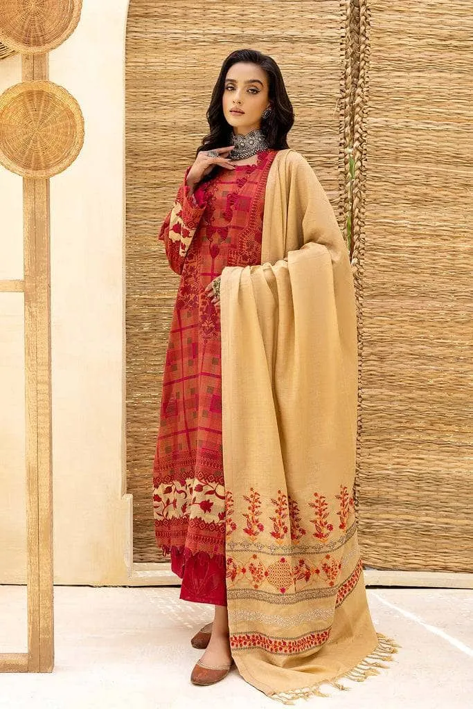 Charizma Khaddar/Embroidered Pashmina Shawl/Limited Edition