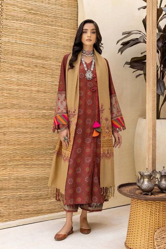 Charizma Khaddar/Embroidered Pashmina Shawl/Limited Edition