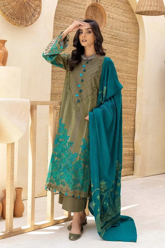 Charizma Khaddar/Embroidered Pashmina Shawl/Limited Edition