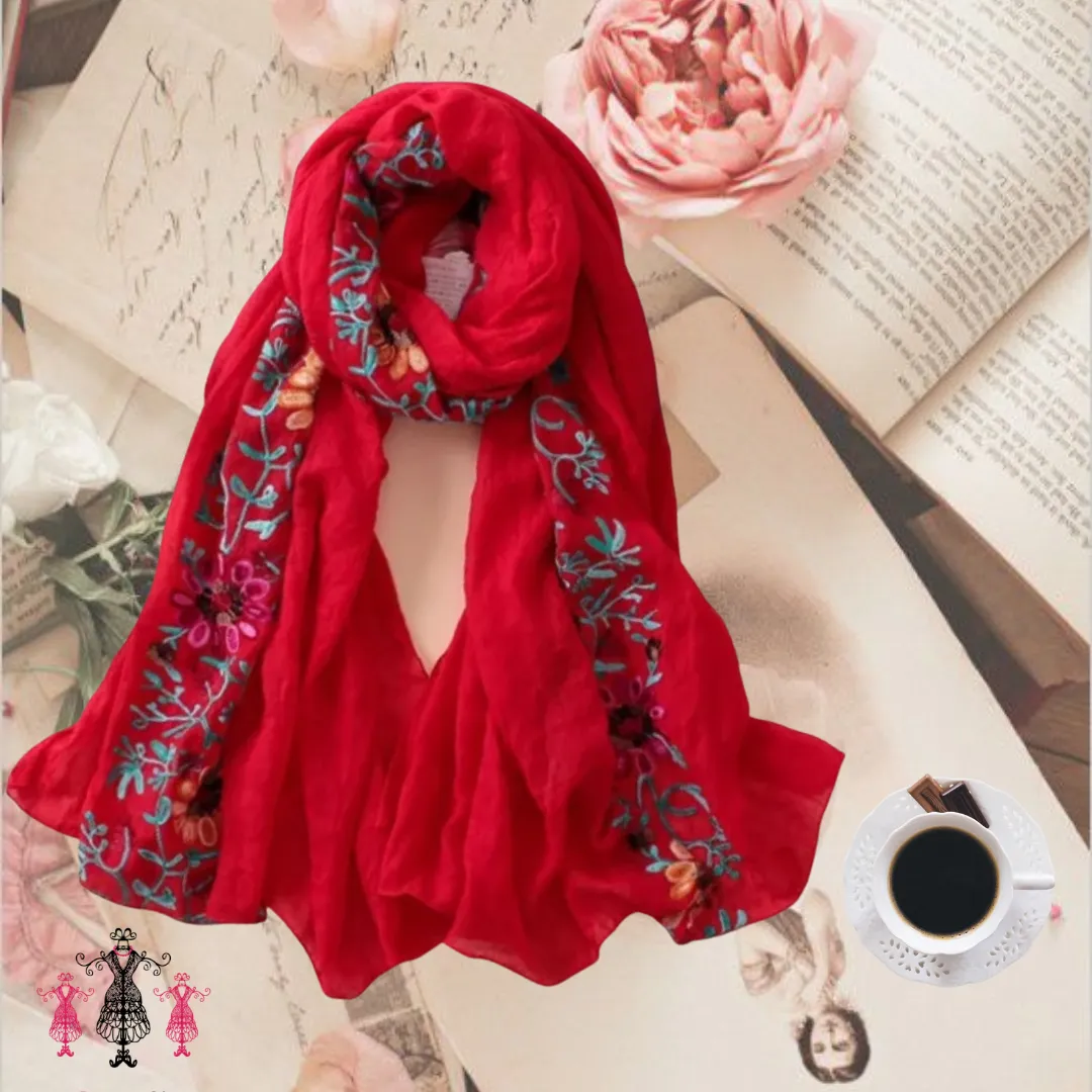 Cherry Pashmina Scarf