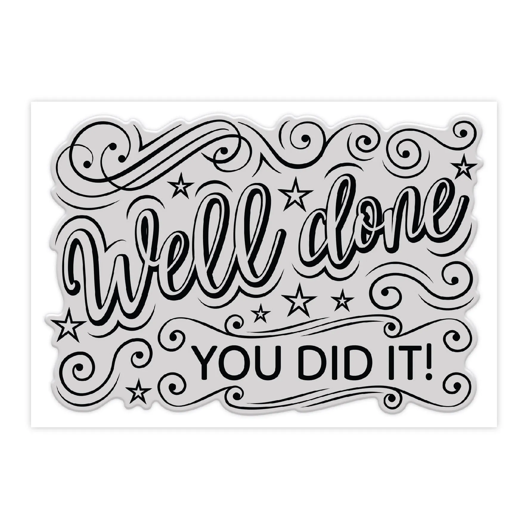Chloes Creative Cards Photopolymer Stamp Set (A6) - Statement Sentiments Well Done