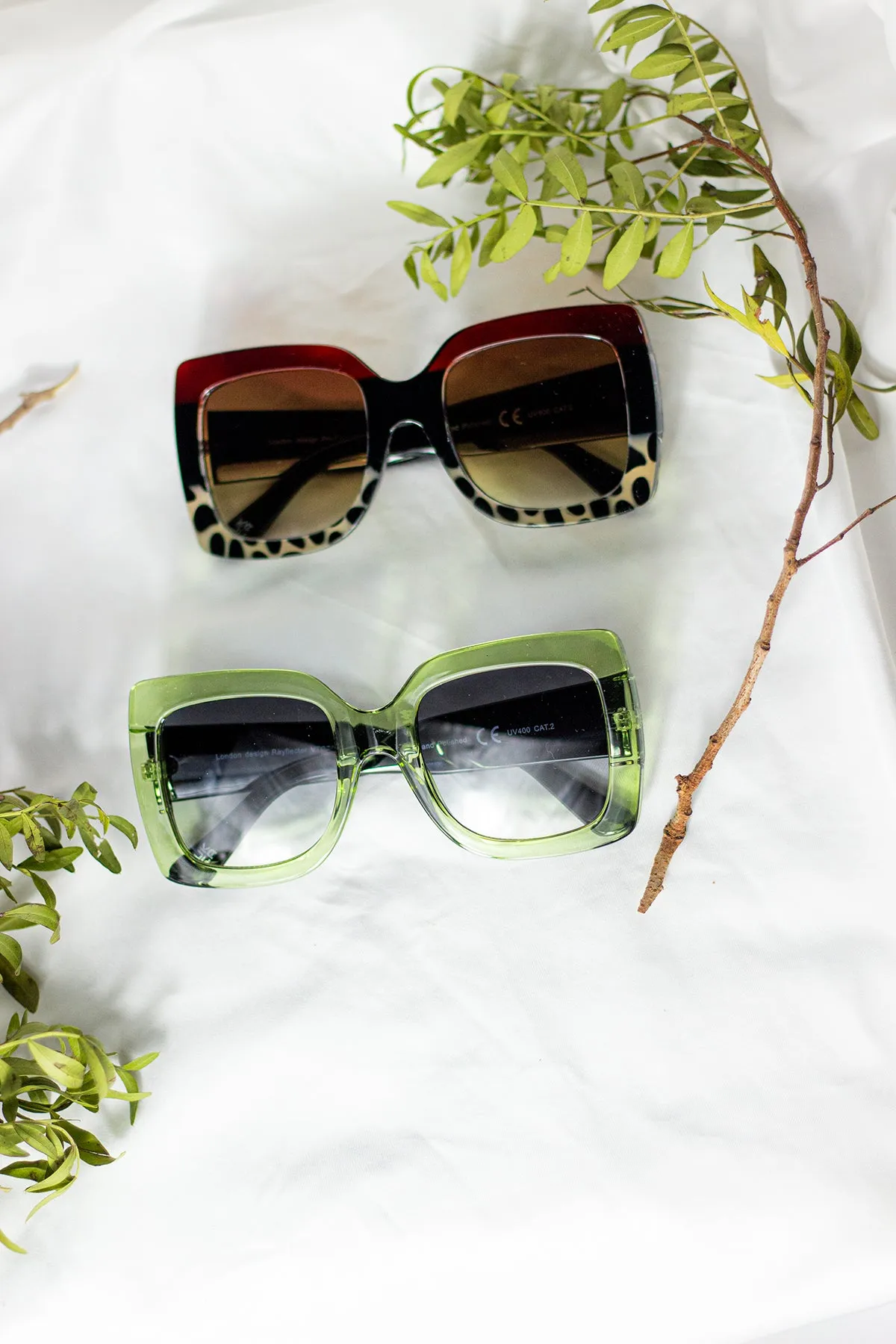 Chunky Oversized Statement Butterfly Sunglasses