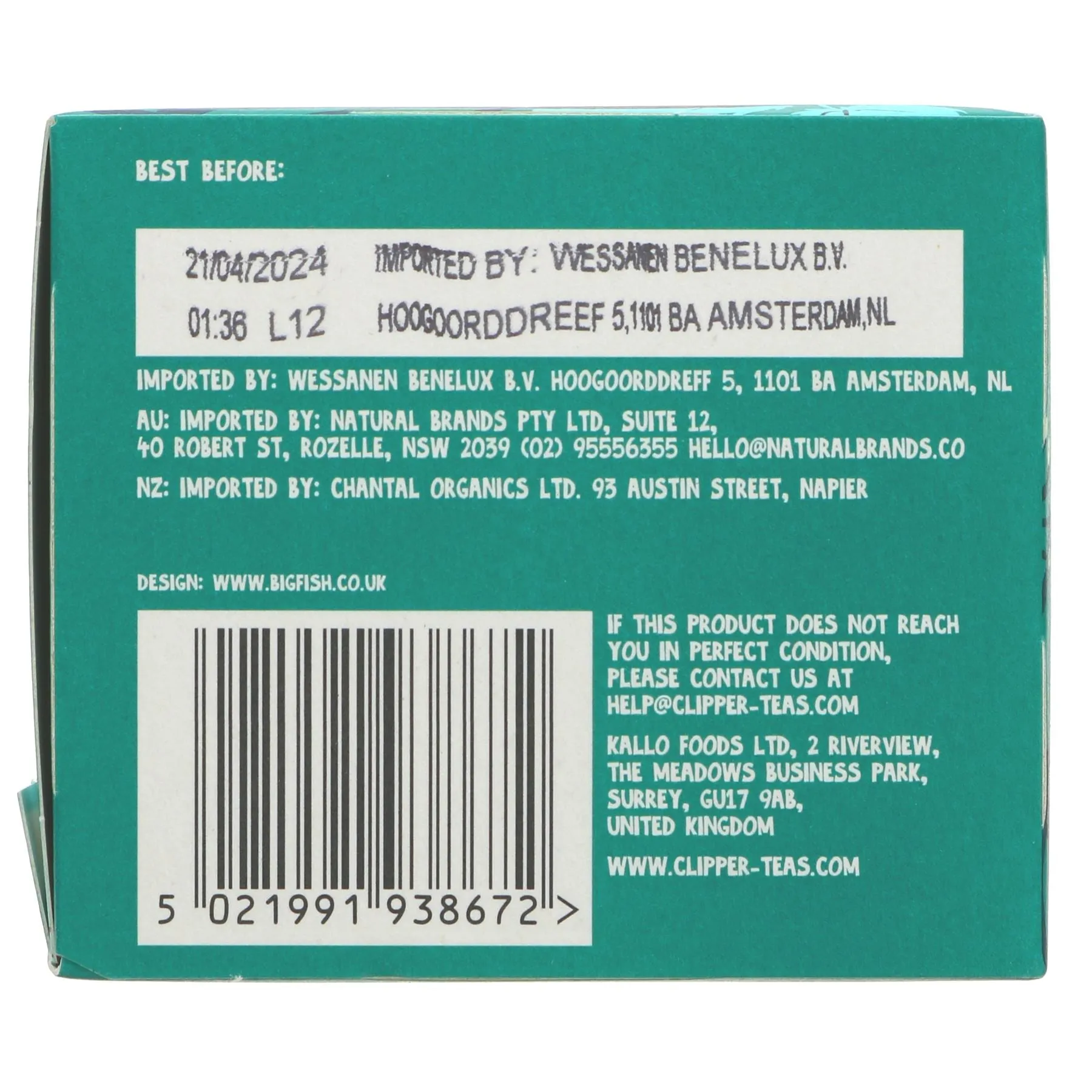 Clipper | After Dinner Mints - Double Mint and Fennel | 20 bags