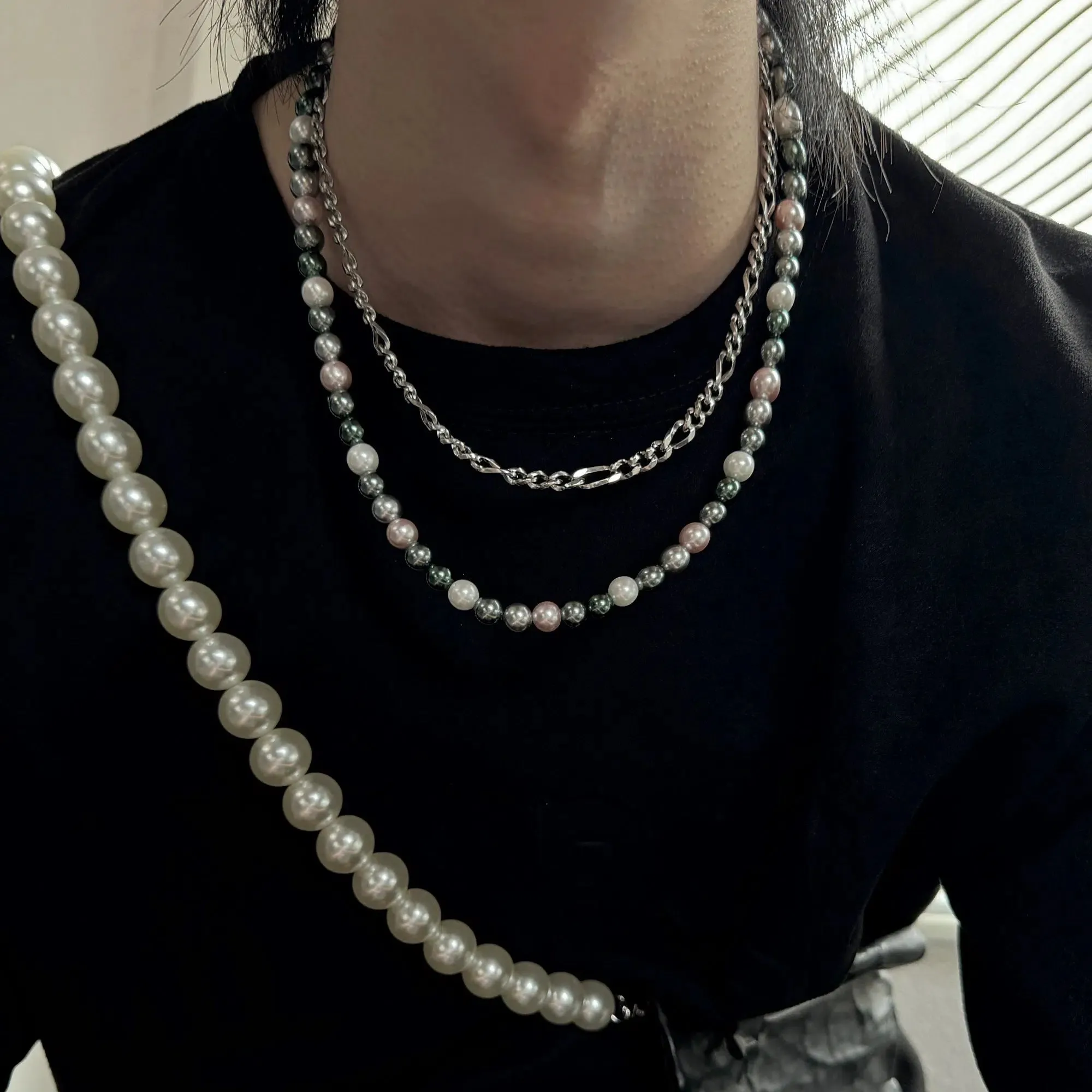 Colored Pearl Necklace