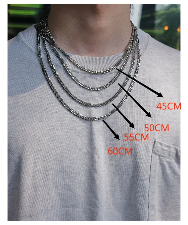 Colorfast Titanium Steel Necklace