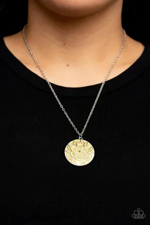 Colorfully Cottagecore - Yellow Necklace - Paparazzi Accessories
