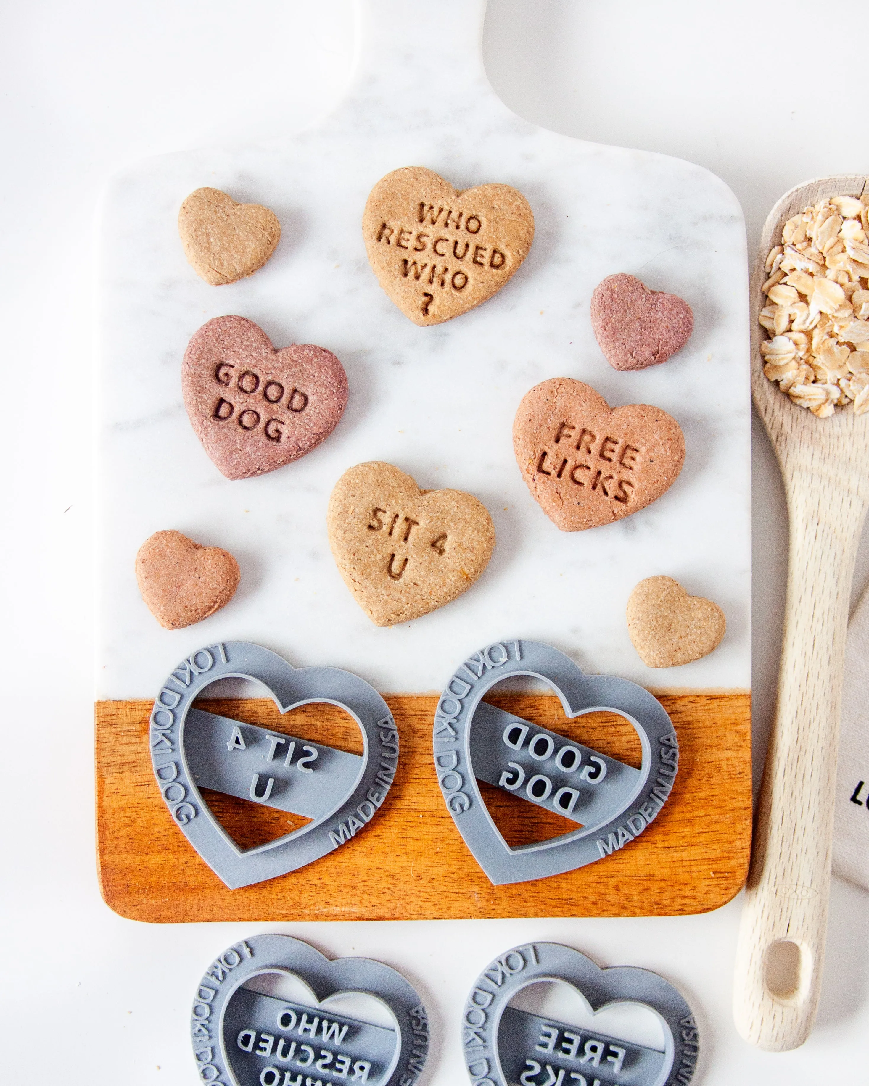 Conversation Heart Shaped Cookie Cutter (CREATE YOUR OWN BUNDLE of 10 - PLUS FREE Mini Heart Cookie Cutter