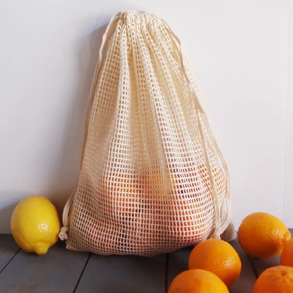 Cotton Mesh Bags (12 Pack)