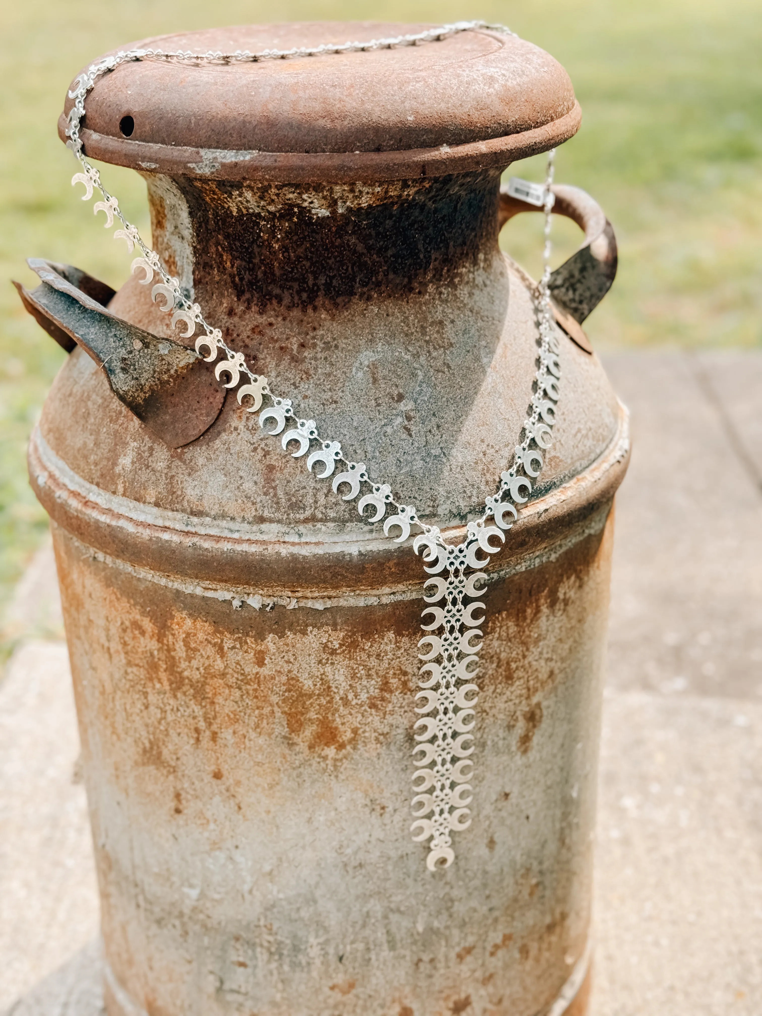 Crescent Y Necklace
