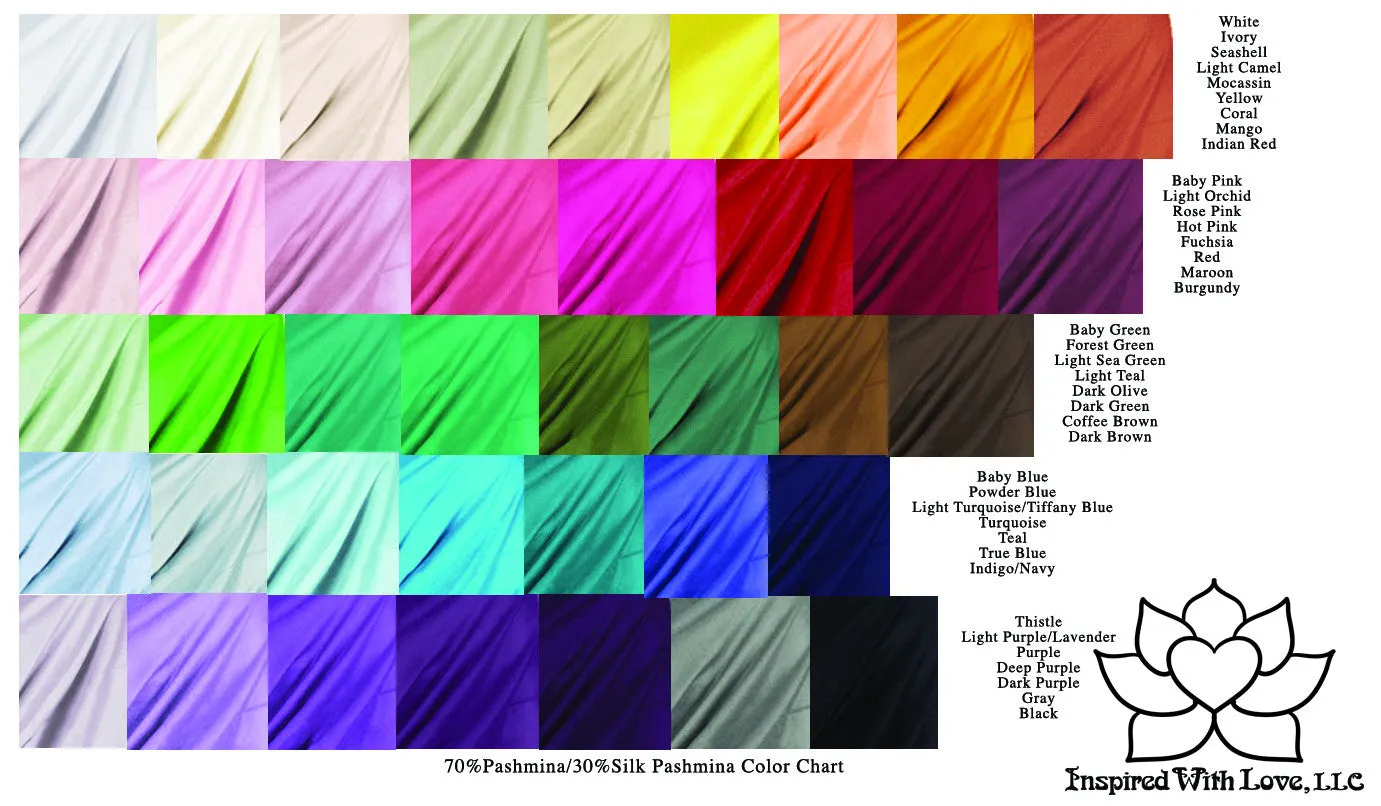Custom Hand-painted Script Pashmina Fuchsia Scarf (Pashmina/Silk blend) - Made to Order