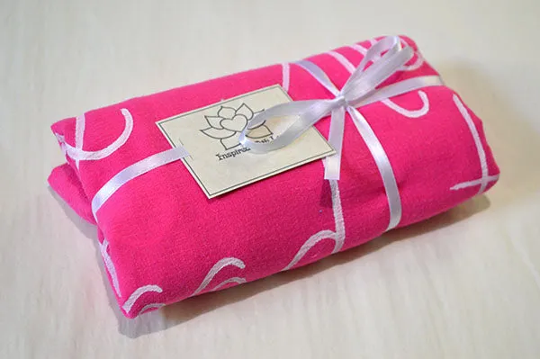 Custom Message 100% Cotton Gauze Fuchsia Scarf (Made to Order)