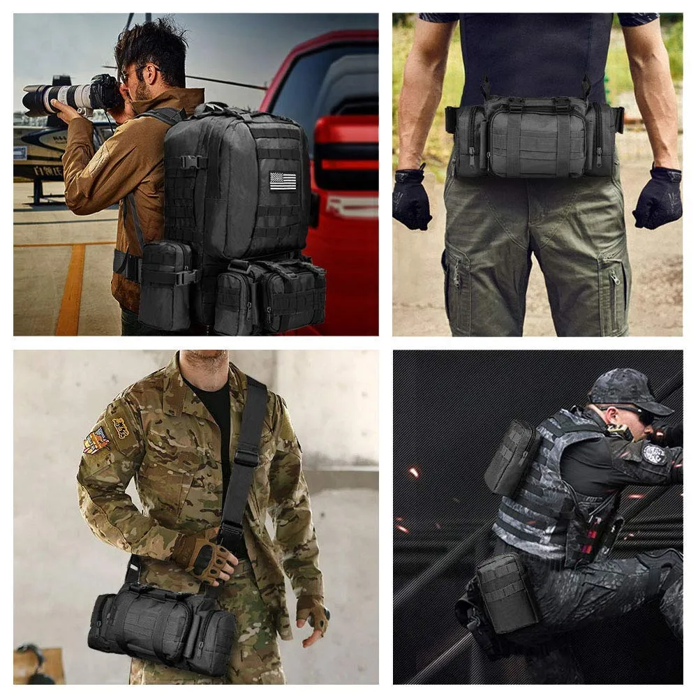 CVLIFE 60L Tactical Backpack, Military Assault Pack