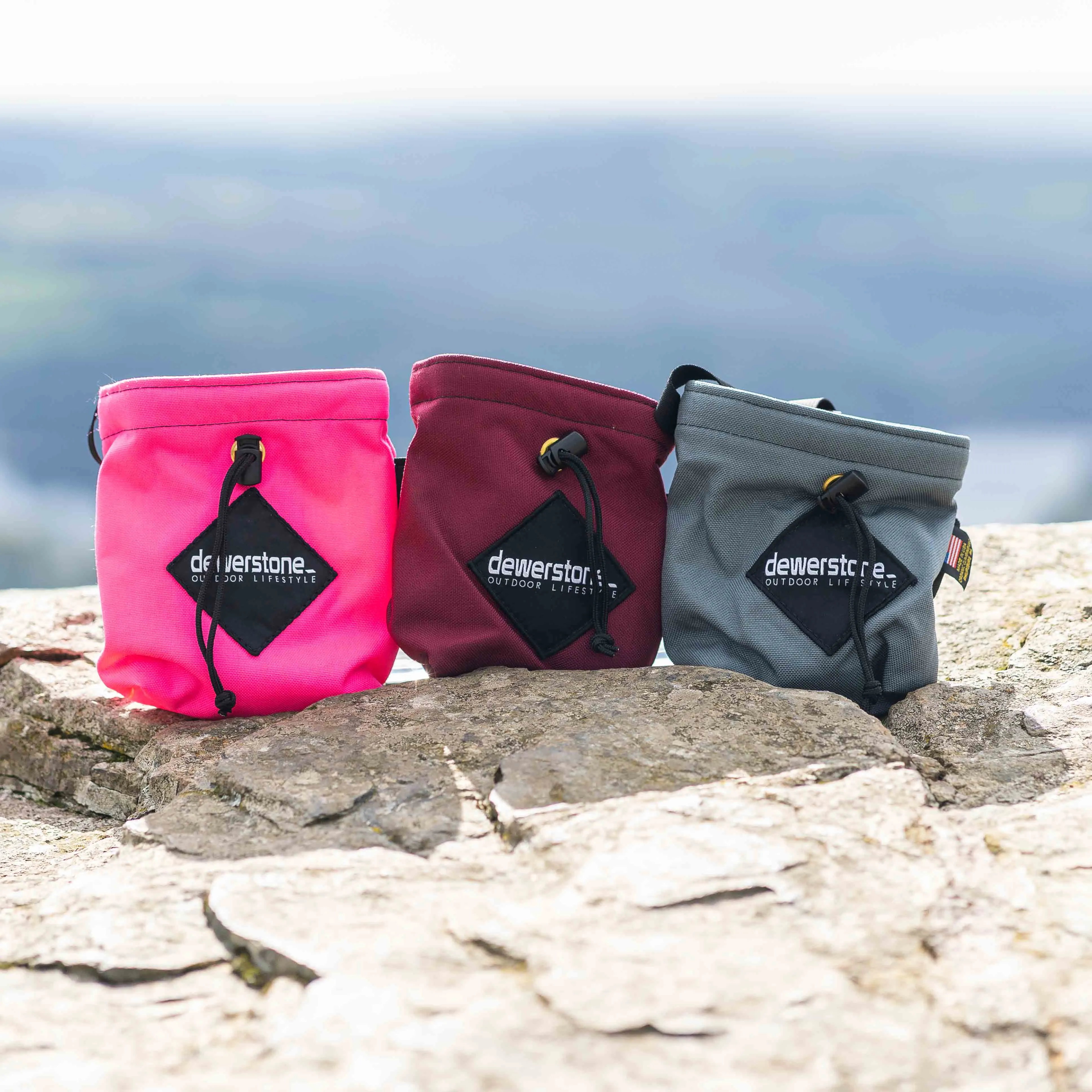 dewerstone x Organic Climbing Large Block Chalk Bag - Charcoal