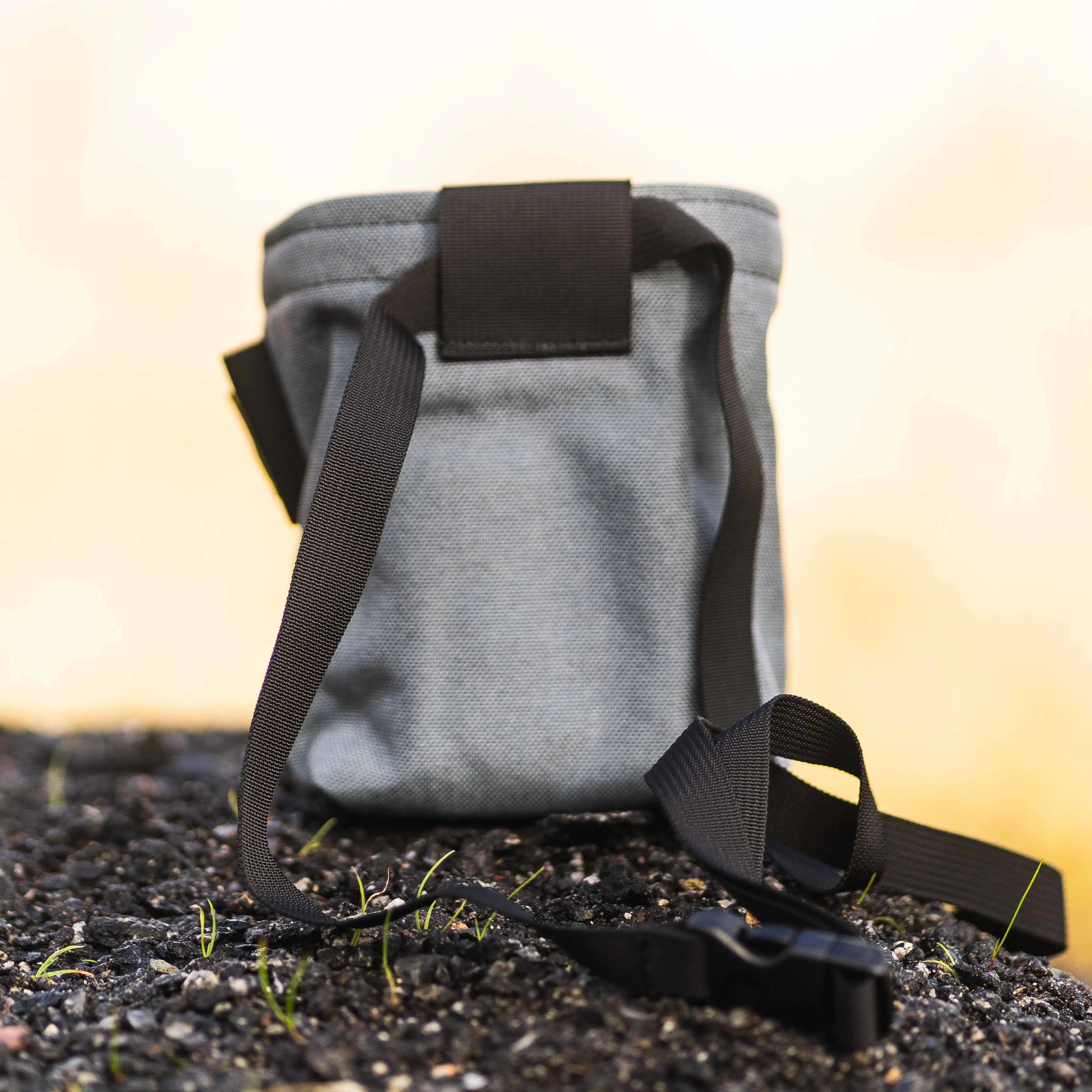 dewerstone x Organic Climbing Large Block Chalk Bag - Charcoal