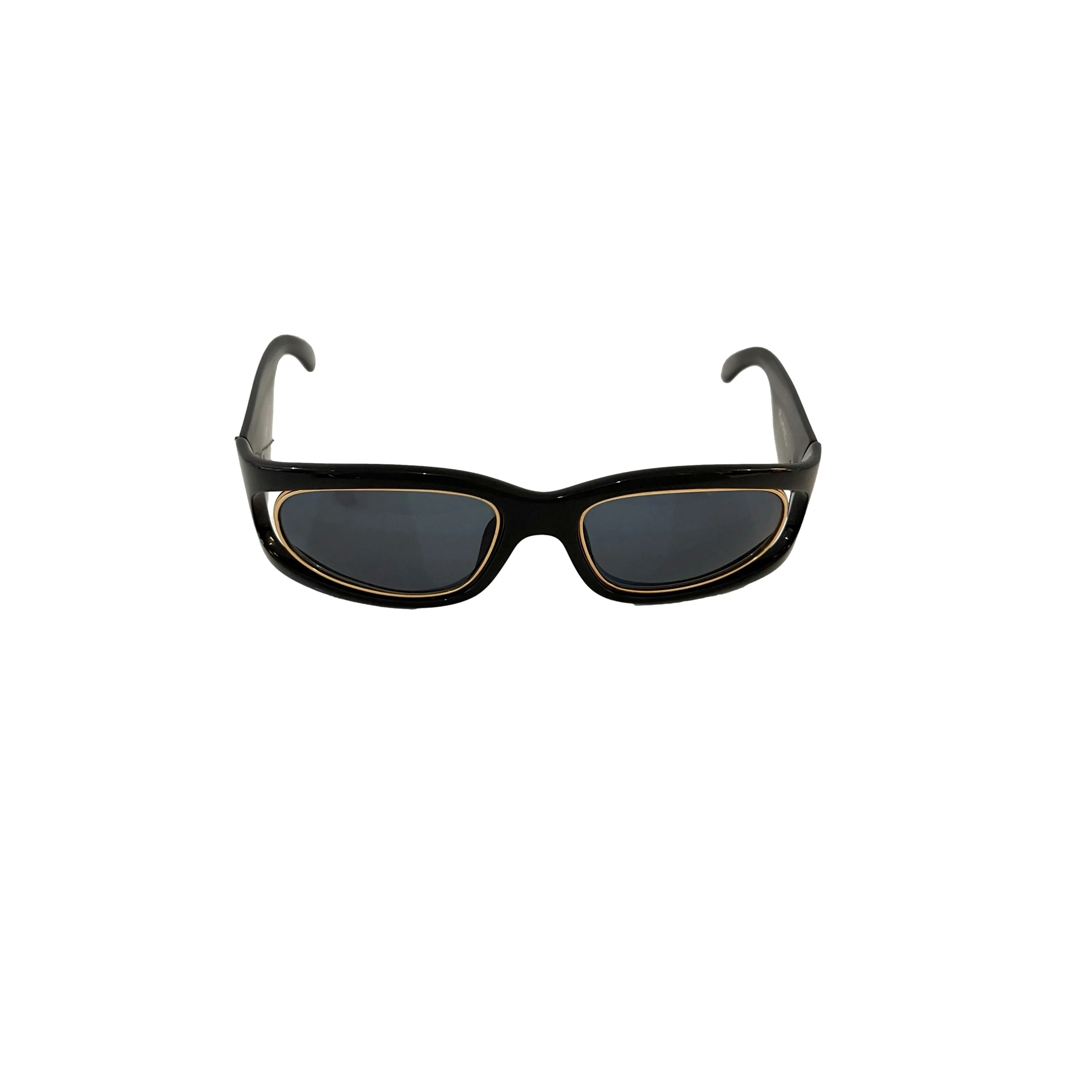 Dior Black Oversized Cutout Sunglasses