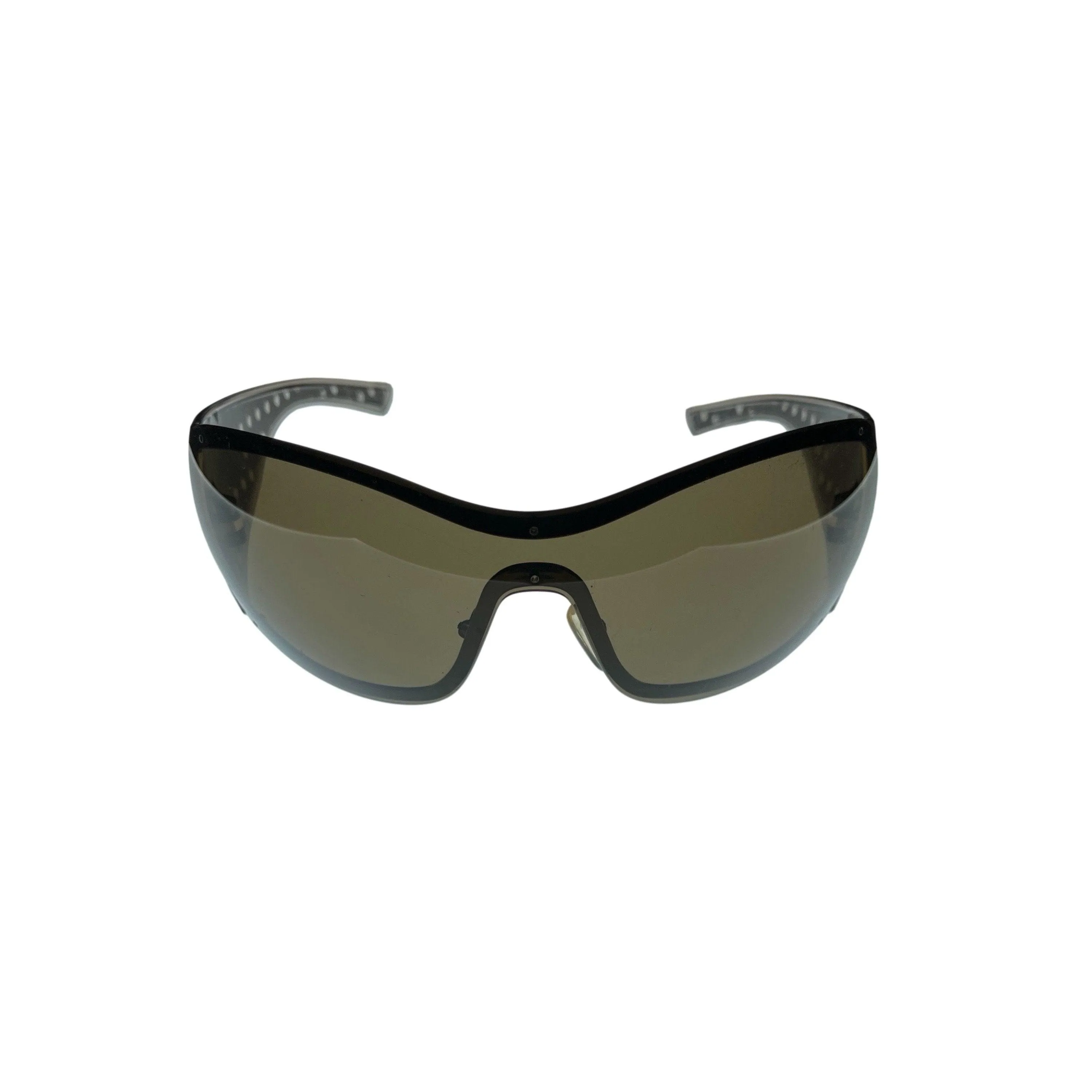 Dior Bronze Oversized Basketweave Sunglasses