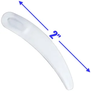 Disposable Rrecycled Mini Boomerang Spatulas - Clear - 2" / 50 Per Bag X 60 bags = 3,000 Spatulas